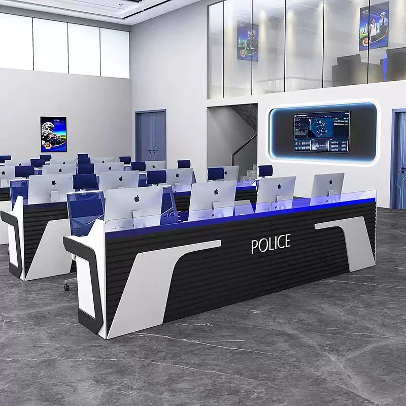 指挥中心控制台双联三联操作台调度室电脑操控台桌子商用桌面