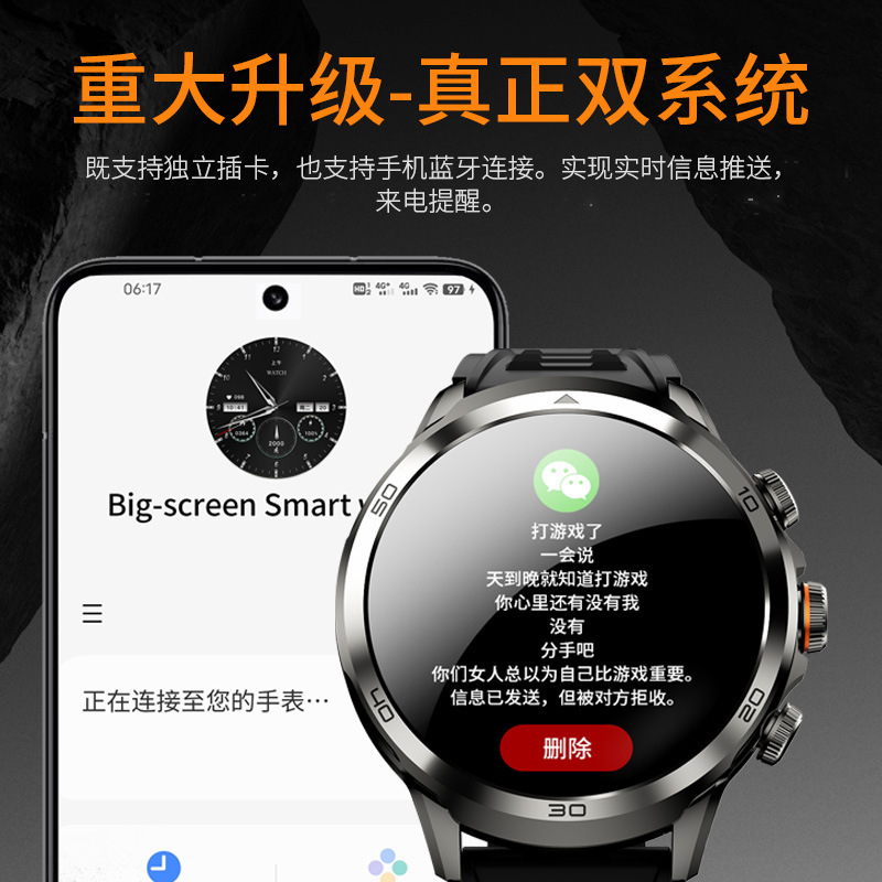 スマートフォンウォッチ 5G カード支払い スポーツダウンロード WiFi 防水 心拍数 血中酸素 中学生|undefined