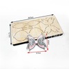 Cutting die, wooden mold with bow non-woven cloth, hairgrip, handmade