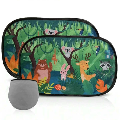 Cartoon Car Sunshade Static Cling Sun shade - 2-animal-party-sunshade
