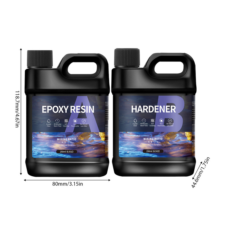 源头工厂跨境亚马逊1:1高透水晶滴胶DIY手工饰品摆件环氧树脂ab胶|undefined