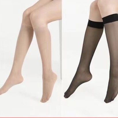 夏の大きいサイズの中筒のストッキングの女性の超薄のフックのやせた足の日本の黒い糸の半長い筒のすねのストッキングのメーカー|undefined