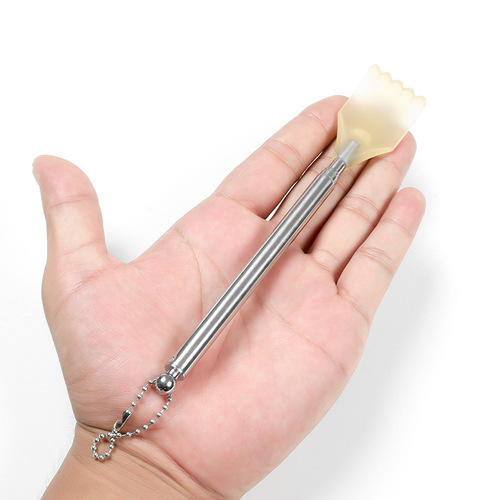 Itchy scratching device old man Le massage picket retractable portable stainless steel scratching back scratching device