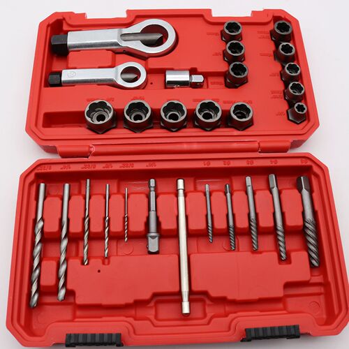 Nut separation, broken wire extractor, rusty nut breaker, sliding tooth bolt, reverse tooth sleeve, auto repair tool set
