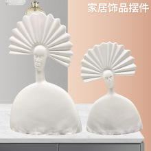 家居客厅抽象女摆件树脂工艺品人物装饰个性新奇特装饰品创意摆件