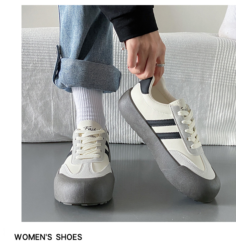 Damen Plateau Sneaker - Modische Koreanische Freizeitschuhe_voghion.com