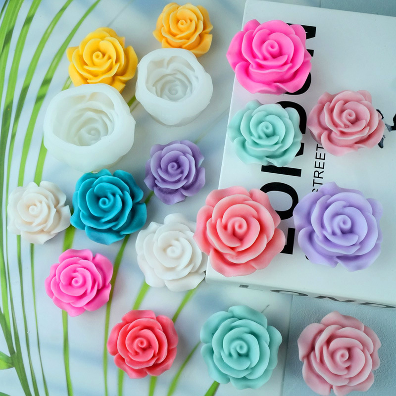 新しいバラの恋3d立体シリカゲルバラの花香薫ろうそくシミュレーション金型卸売り|undefined
