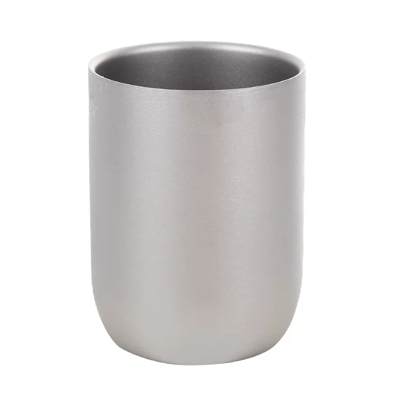 Double-layer insulated titanium cup, pure titanium, 120 ml or 240 ml