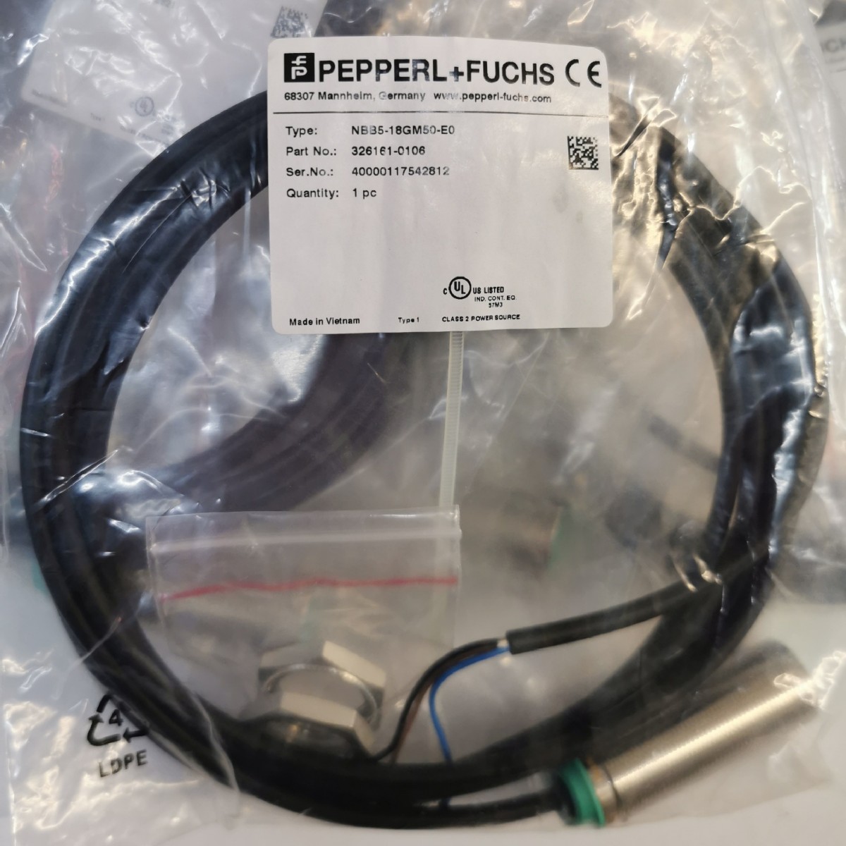 德国P+F现货NBB5-18GM50-E0传感器全新原装正品 价格优惠