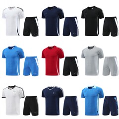 2425夏季圆领时尚健身跑步篮球足球运动服短袖速干训练队服套装