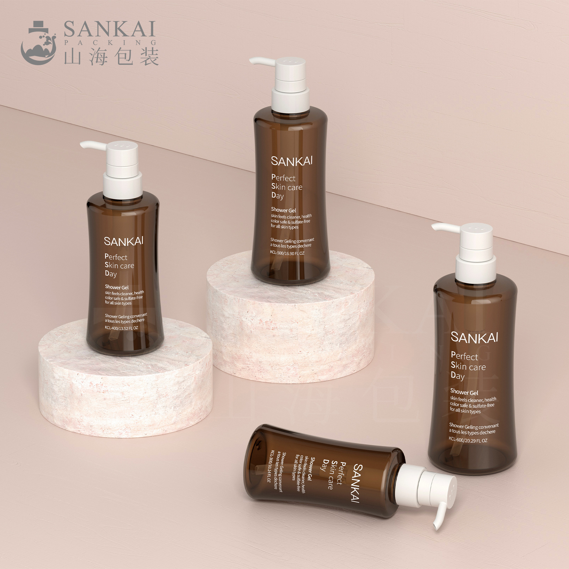 工厂直销现货 小蛮腰按压乳液瓶 PET厚胚塑料瓶 洗发水沐浴露