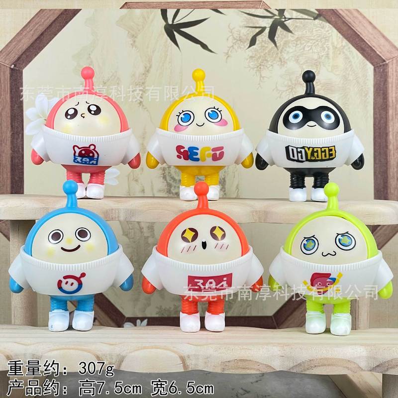 エッグマンパーティーフィギュアゲームかわいいエッグマン人形 pvc おもちゃブラインドボックスガシャポン人形マシンブラインドボックス装飾品|undefined