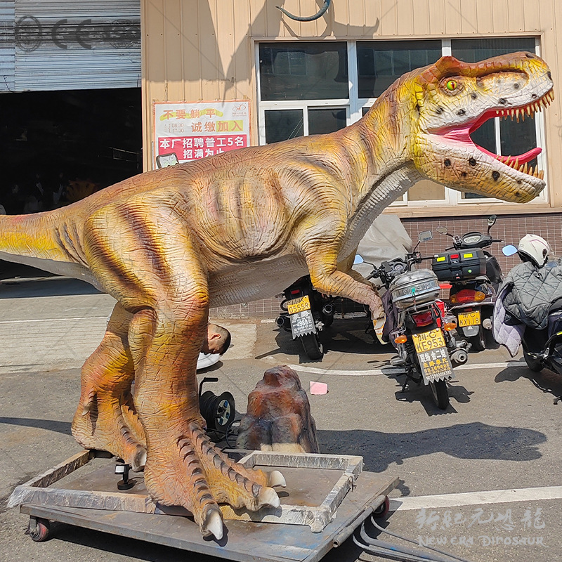 Modelo de dinosaurio al aire libre Modelo de animal interior del museo de dinosaurios mecánicos de gran tamaño simulado T. rex