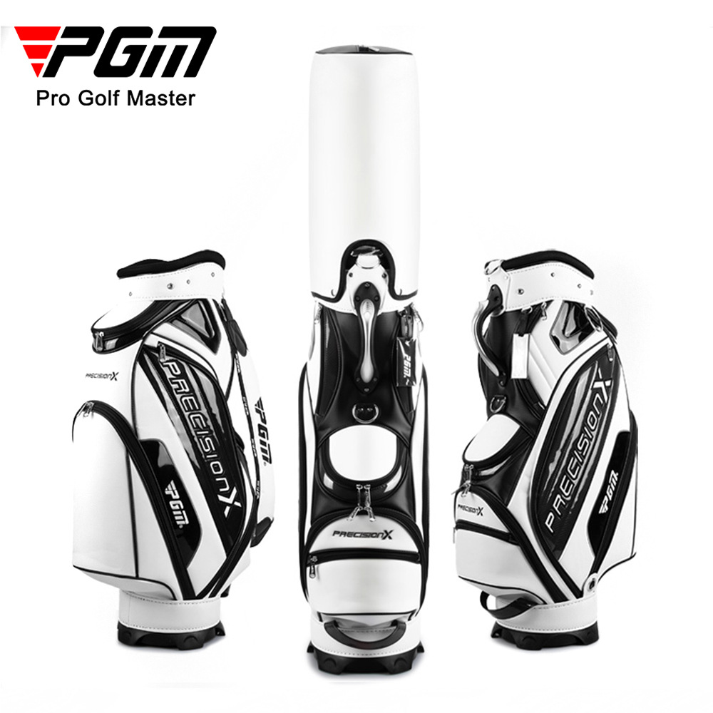 Túi golf PGM kéo lăn chống nước PU đựng 13 gậy — QB034 trắng đen, QB034 trắng đỏ, QB034 đen đỏ