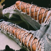 E 80260 Diamond Letter Fishnet Stockings ��ĸ������
