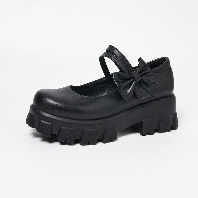 Mary Jane Women's Shoes, Spring and Autumn Platform Shoes, Cute Bowknot, Velcro, Lolita Women's High Heels, Princess Style Mary Jane Women's Shoes, Spring and Autumn Platform Shoes, Cute Bowknot, Velcro, Lolita Women's High Heels, Princess Style