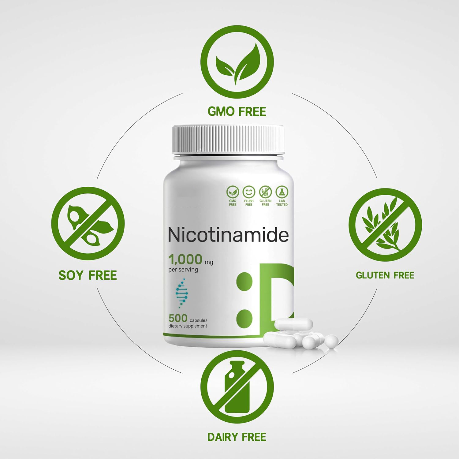 ビタミンB3カプセルVitamin B3 Capsulesニコチン酸補充剤は国境を越えた供給をサポートしている