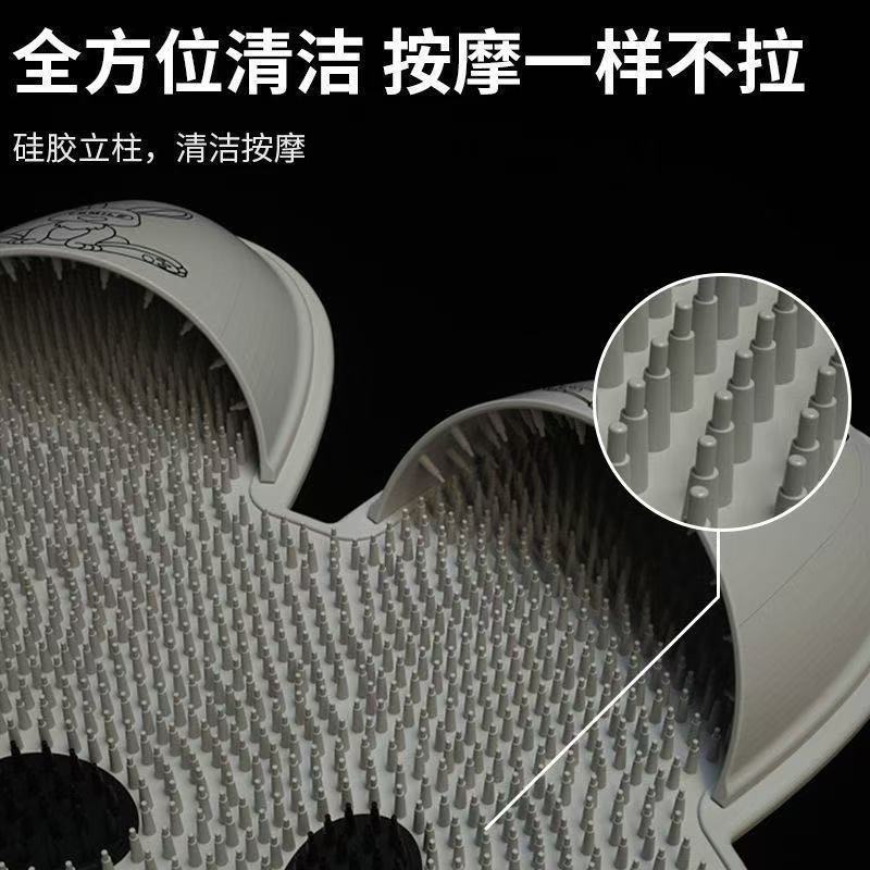 新款硅胶洗脚去死皮淋浴房地垫按摩脚垫浴室防滑垫子洗澡搓脚神器|undefined
