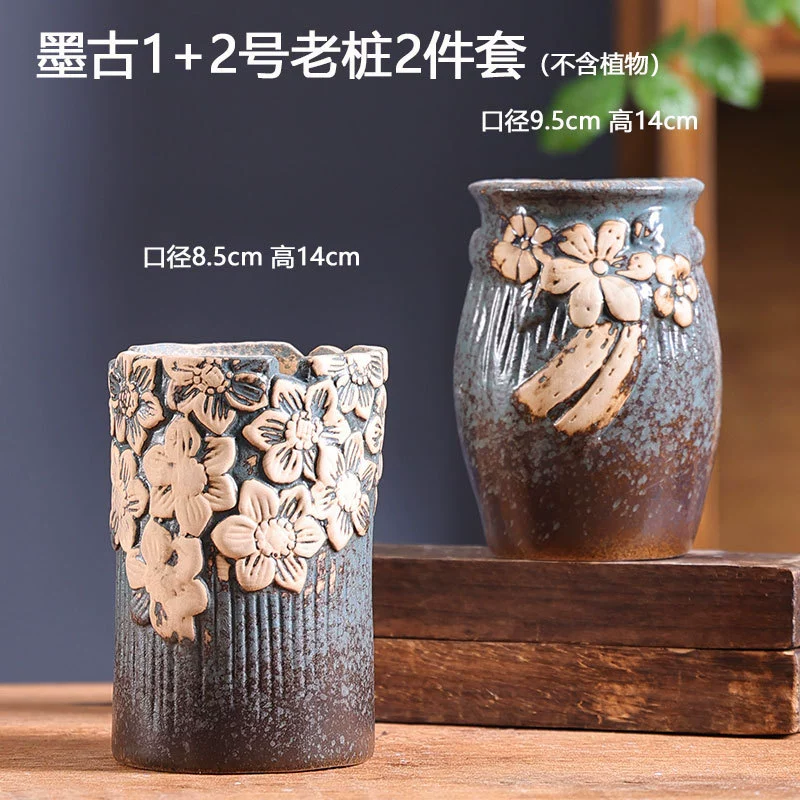 Creative Ceramic Flower Pot, Handmade Factory Direct, Assorted Decorative Designs, Small 7–10 cm