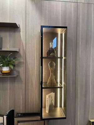 Custom manufacturer modern Glass Wine cabinet Simplicity Sideboard a living room Restaurant Glass Wine cabinet Whole one Wall