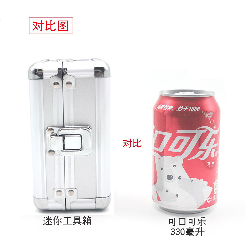 Caja de herramientas de aleación de aluminio, maleta, caja de instrumentos, equipo, caja de archivos, caja de cosméticos, caja de aluminio, caja de herramientas, esponja al por mayor