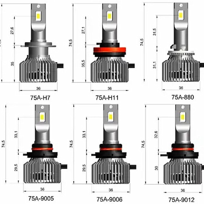 Farol de automóvil LED super brillante de alta potencia Farol LED universal de luz blanca