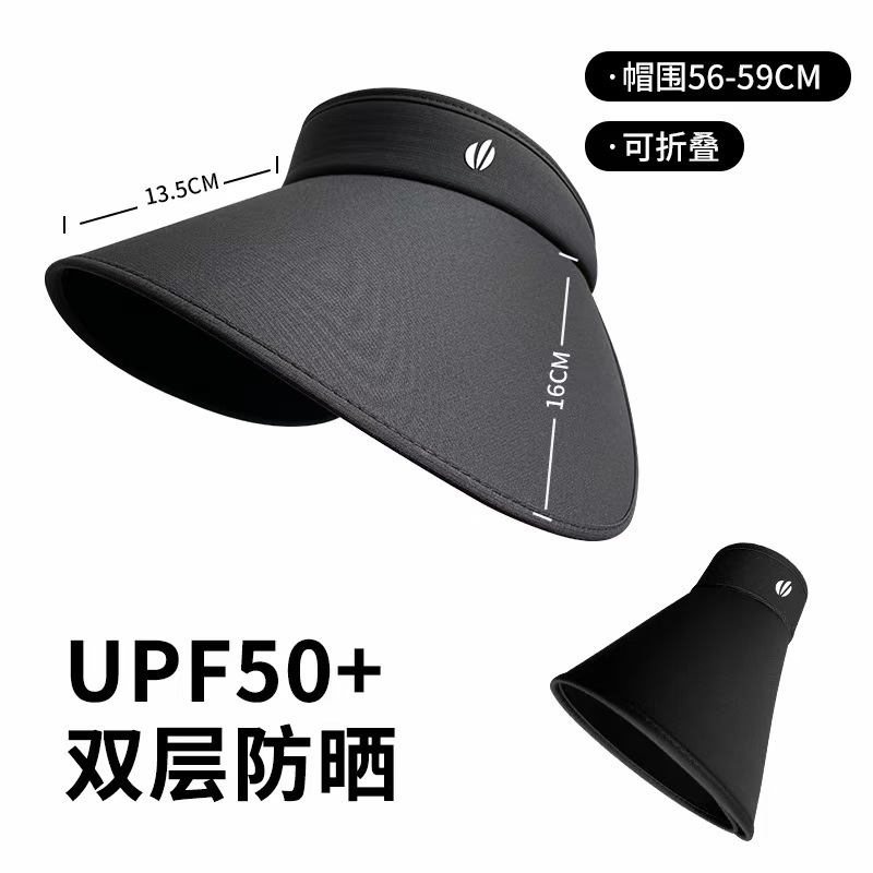 Zhao Lusi のフルフェイス日焼け止めサンハット、大きなつばのマスク、ネックプロテクター、オールインワンショールハット、折りたたみ式サンハット|undefined