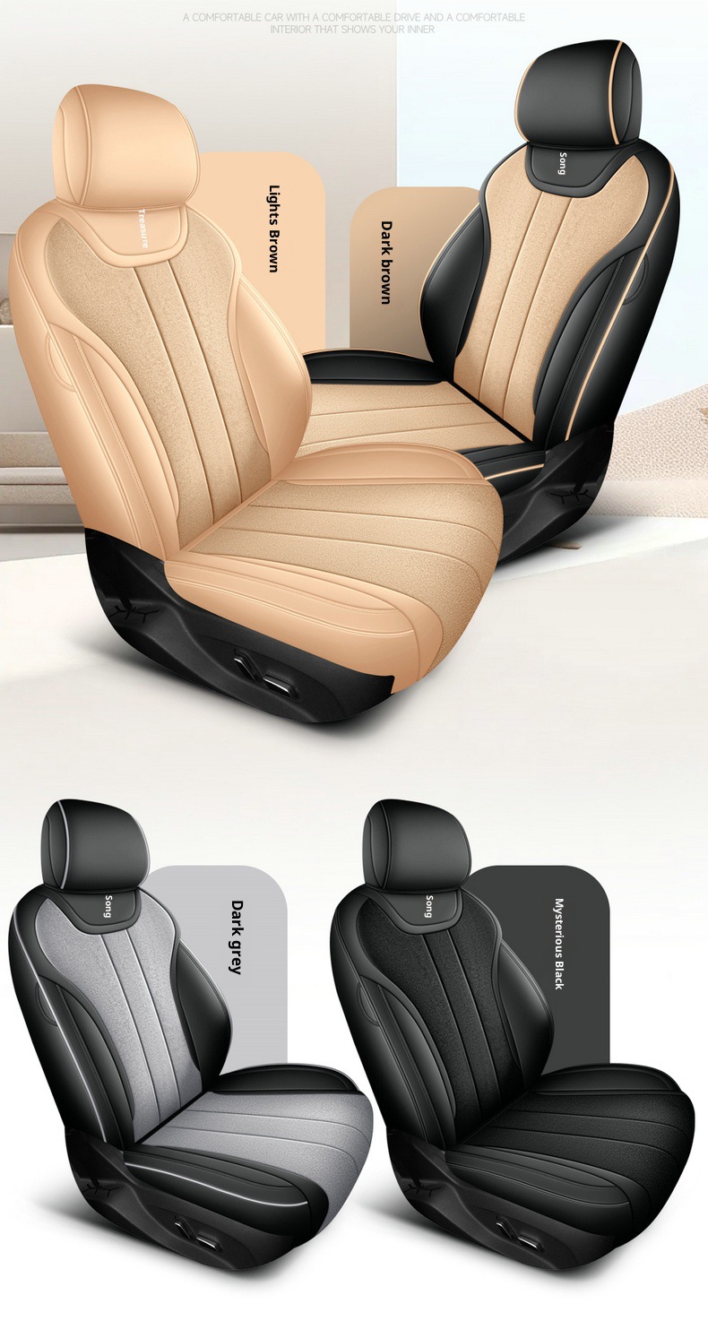 New Model Special Car Song Pro Leather Seat Covers and Cushions for All Seasons, Left-Hand Drive Overseas Right-Hand Drive Seat Covers, Cross-Border Full Coverage Car Seat Cushions