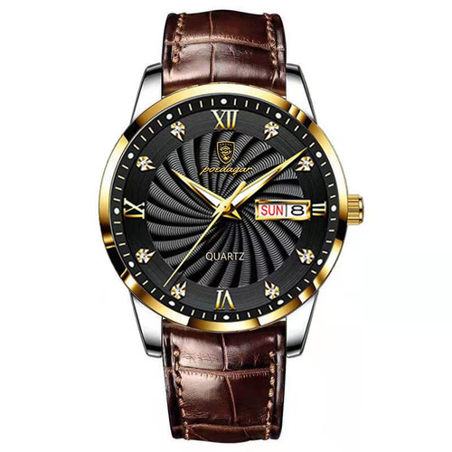 Swiss brand waterproof luminous men's watch calendar quartz watch live foreign trade dropshipping