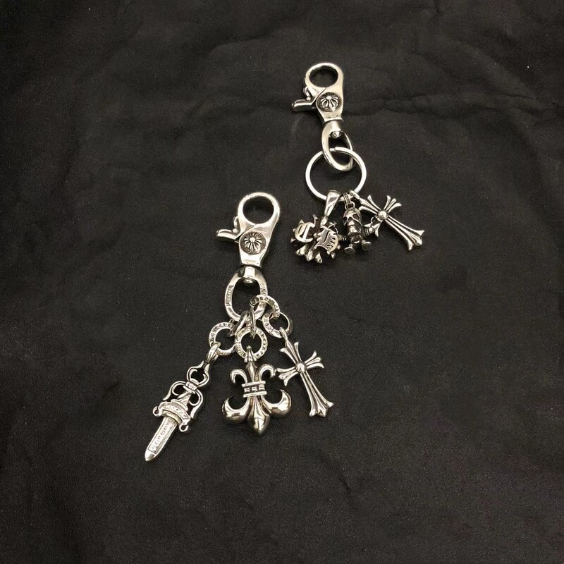 Yue Xiang New Keychain Skull Pendant Spring Lobster Clasp Personalized Trendy Unisex Style