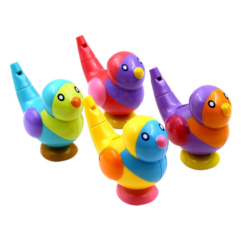 Bird Whistle Filled with Water Transforms into a Water Bird Sound Whistle Toy, Oral Muscle Sound Training, Brand New Material Bird Toy, Four Colors