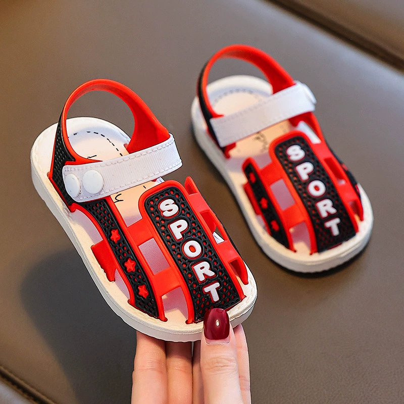 Детские сандалии из ЭВА, летняя детская обувь с рисунком для детей 1-2 лет, мягкая подошва, детская обувь, обувь для малышей, тапочки