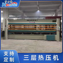 亨力特定制三层无胶蜂窝板铝蜂窝板热压贴木皮贴面100吨冷热压机