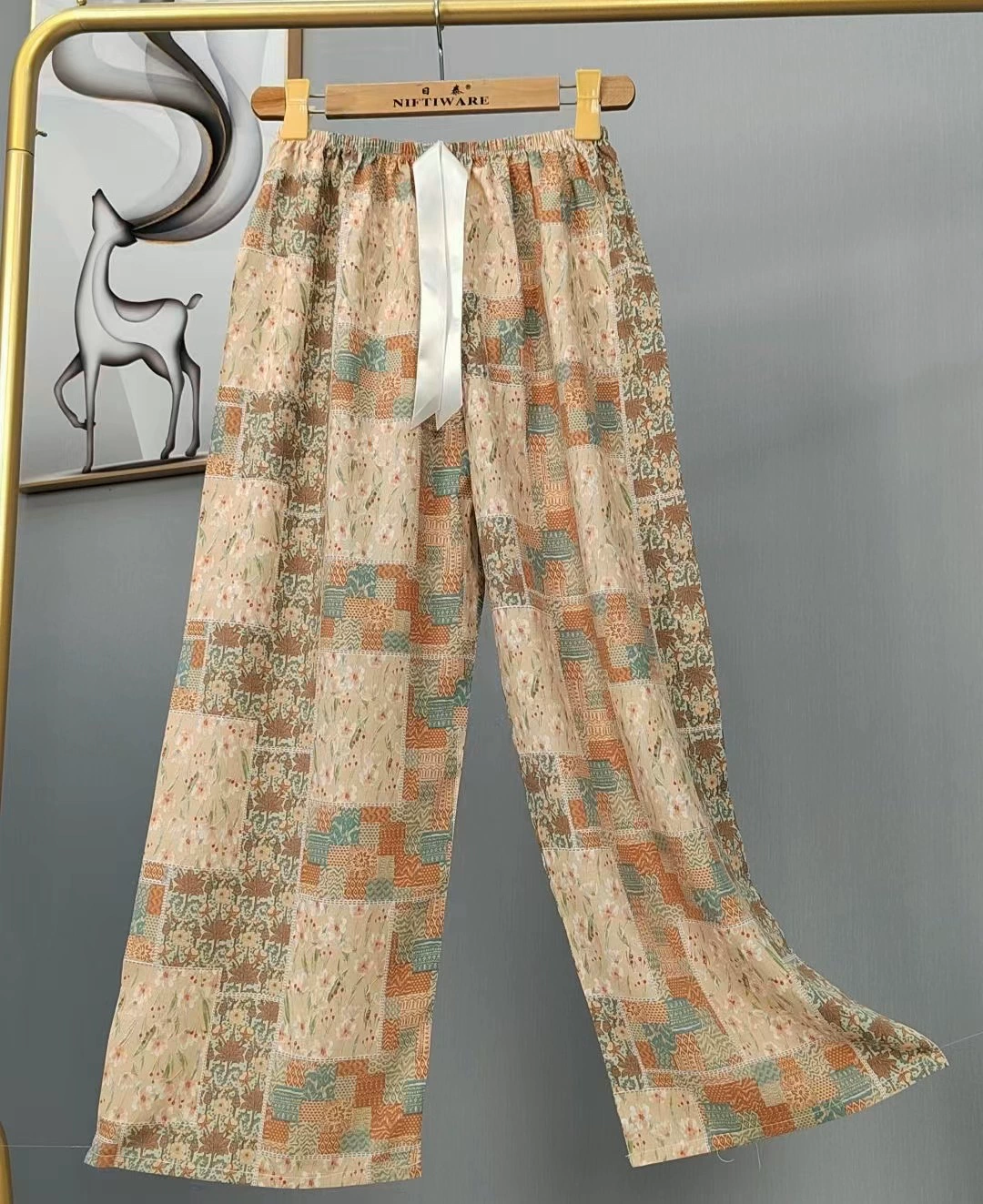 Summer trousers, thin pijama for leisure, Chinese style