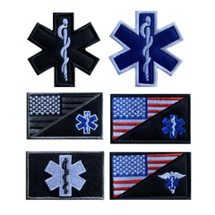 Embroidered fabric patch magic outdoor supplies Amazon bag with embroidered fabric patch chest strip arm badge magic