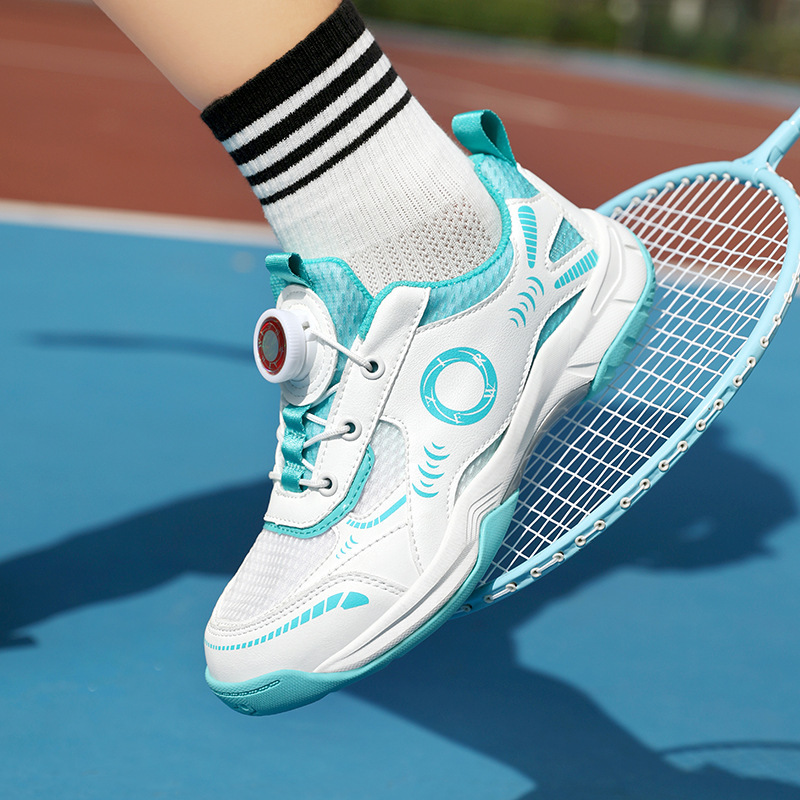 New Junior High School Students' Children's Shoes Badminton Shoes Breathable Non-Slip Men's and Women's Table Tennis Sports Shoes Tennis Training Shoes