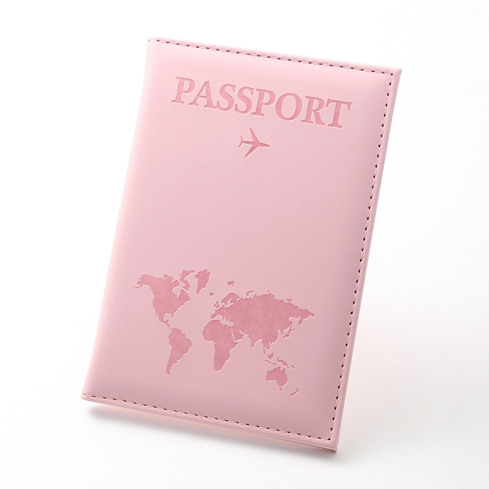 multi color map passport bag travel document bag passport holder passport protective cover couple passport bag_voghion.com