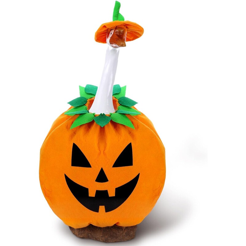 ハロウィンカボチャガチョウ衣装ポーチガチョウ衣装庭芝生ガチョウ 23 "セメントプラスチックガチョウアヒル装飾庭|undefined