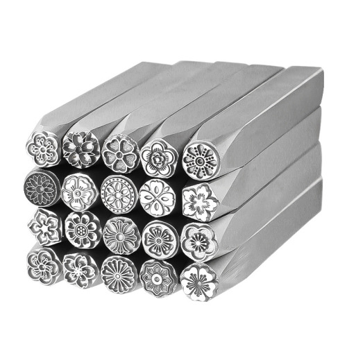 Set of auspicious words steel seal, negative and positive steel seal, fortune bag seal, lotus print, gold and silver bracelet engraved hairpin