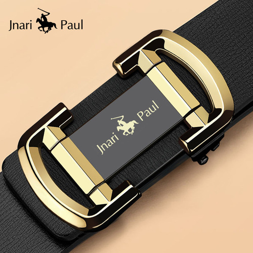 Men's belt toothless automatic buckle genuine leather men's young and middle-aged simple and fashionable inner wear type factory direct selling belt for men