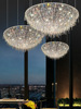 Crystal pendant, modern and minimalistic ceiling lamp for living room for bedroom, hotel room design lights, light luxury style