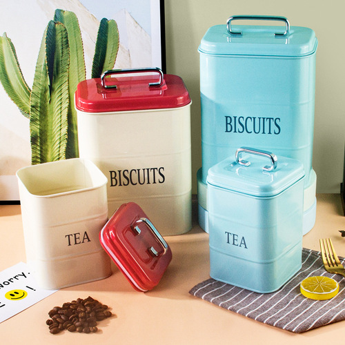 Tea can Nordic storage storage can coffee can moisture-proof milk powder can coffee bean storage can coffee powder sealed can