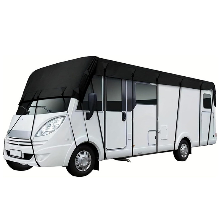 420D Oxford tela RV cubierta de techo impermeable RV ropa de protección solar camping remolque de la mitad de cubierta