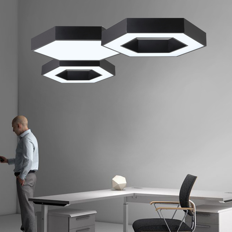 Led Creative Hexagon Chandelier Office Light Internet Cafe Shopping Mall Gymnasium Industrial Style Splicing Mold Light Special-shaped Light Led Creative Hexagon Chandelier Office Light Internet Cafe Shopping Mall Gymnasium Industrial Style Splicing Mold Light Special-shaped Light