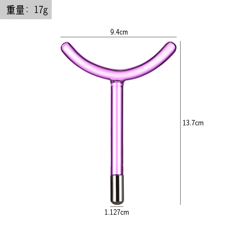 Instrumento de electroterapia de alta frecuencia accesorios de instrumentos de belleza luz roja luz púrpura luz azul electroterapia varilla electroterapia peine tubo de vidrio accesorios