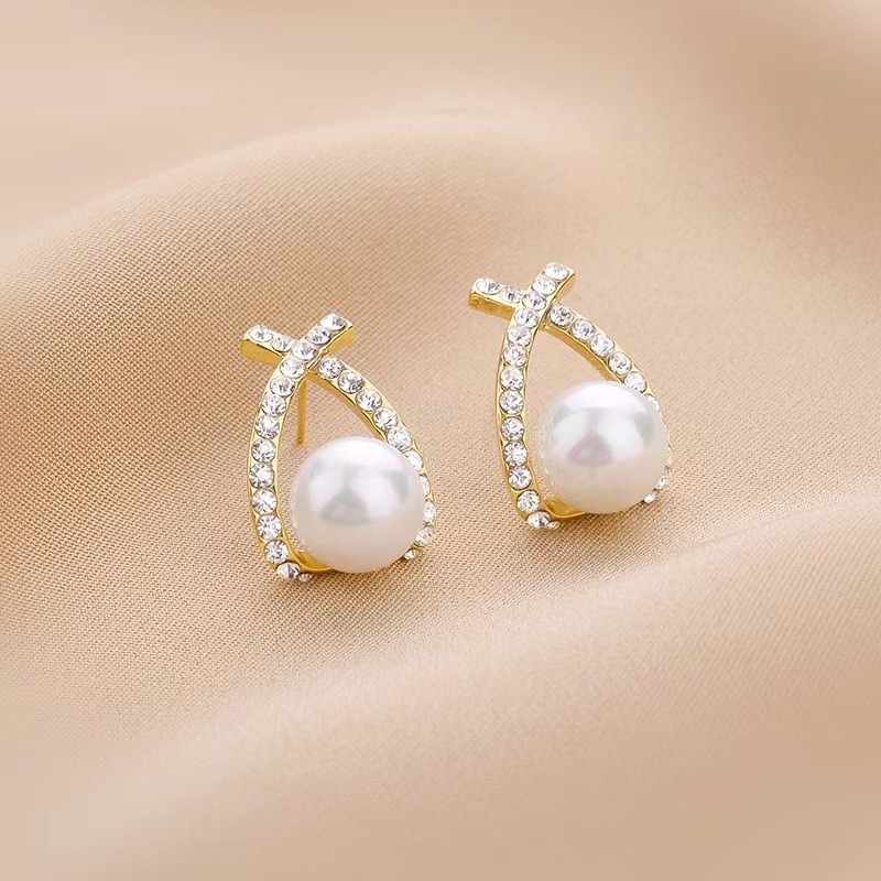 売れ筋の日本と韓国のパールイヤリング、万能イヤリング、キャッツアイイヤリング、インシンプルイヤリング、女性用卸売|undefined
