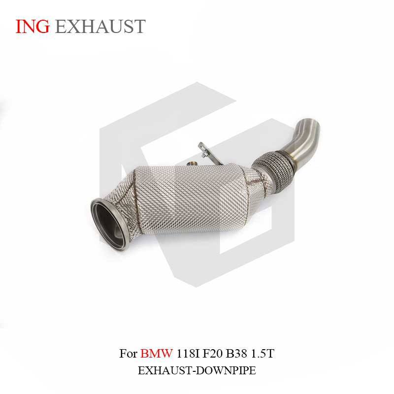 Suitable for BMW 118i F20 B38 1.5T stainless steel exhaust system downpipe, with heat shield