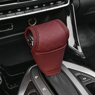 gear shift protective cover, embossed breathable — Sürətlər qutusu və əl tormozu başlıqları - red-automatic-transmission-side-button