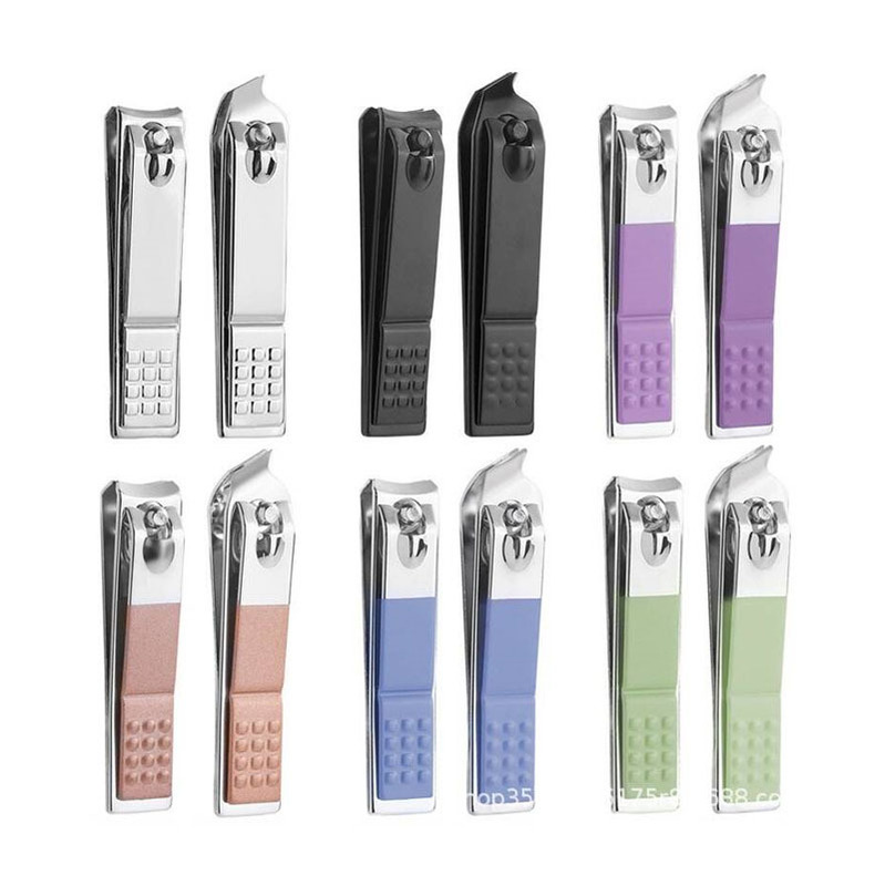 Direct Sale Carbon Steel Single Nail Clipper Large, Medium, Small Sizes Straight and Angled Single Pack Colorful Nail Clippers