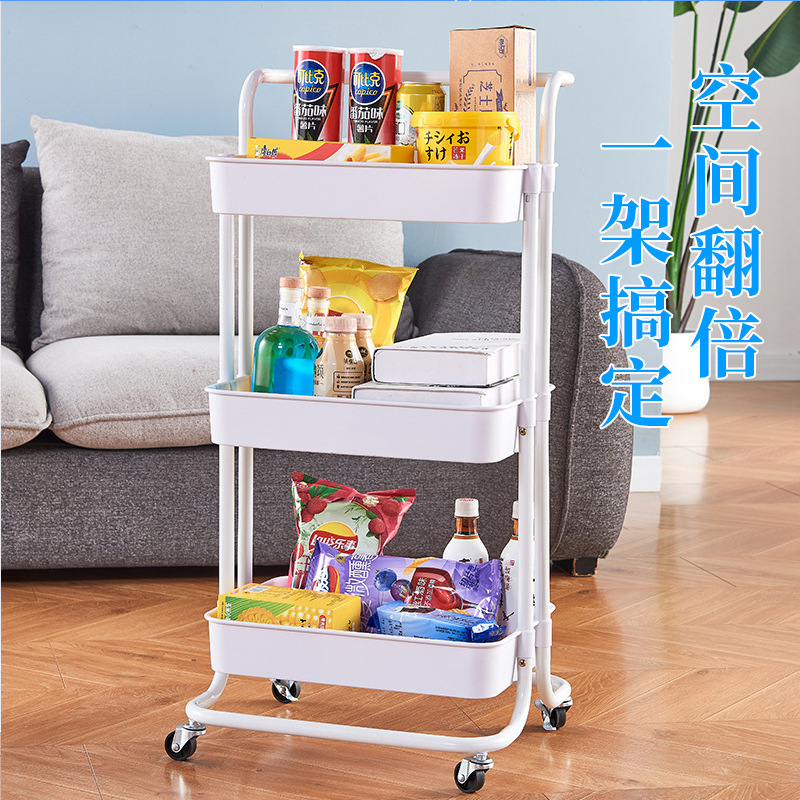 Carrito de Almacenamiento Multiusos Móvil - Para Cocina, Libros, Juguetes o Snacks